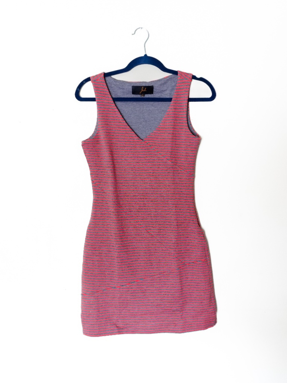 Jack by BB Dakota Striped Body Con Cocktail Dress